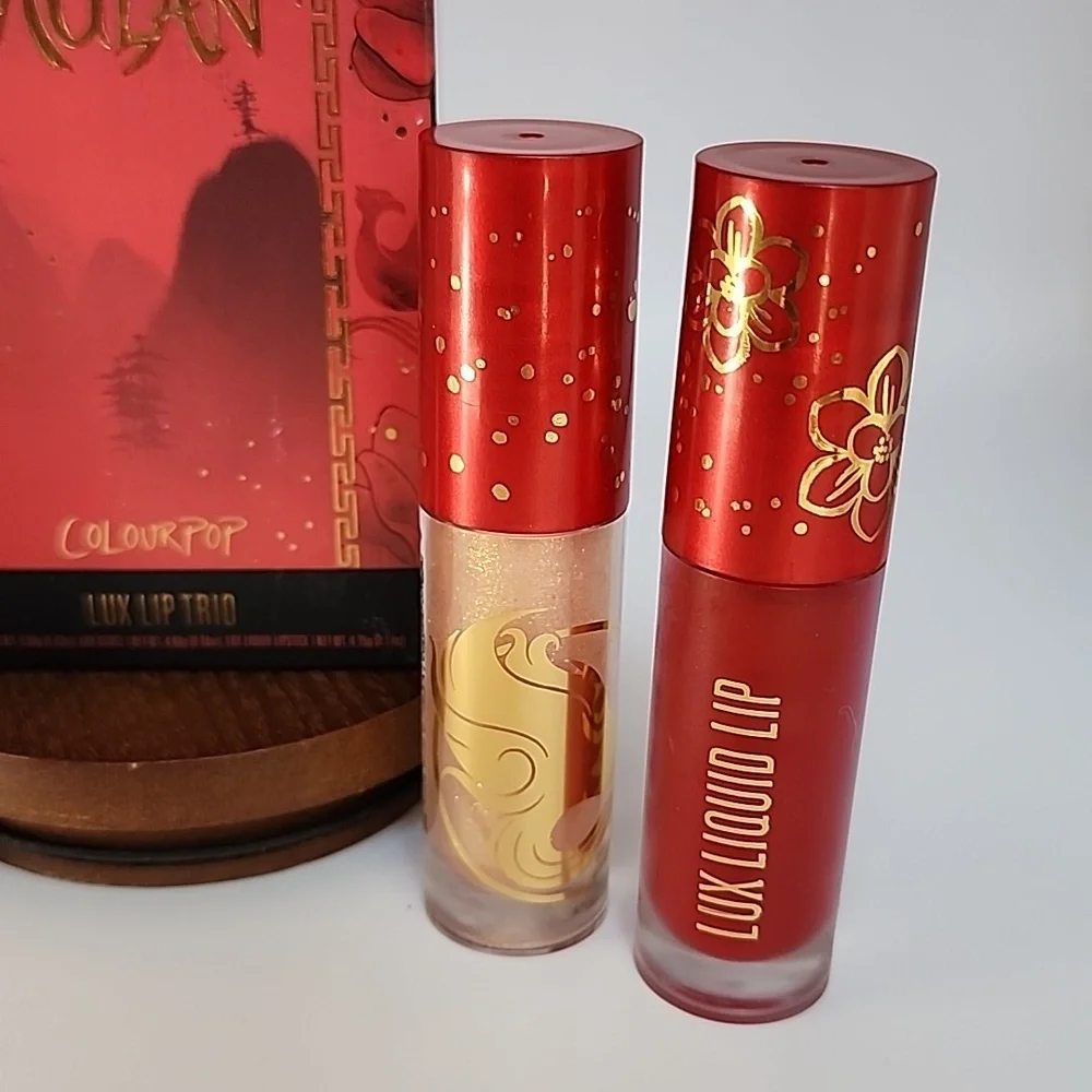 Colourpop Mulan Lux Lip Trio Honor To Us All - Hua Mulan, Phoenix, & Str…